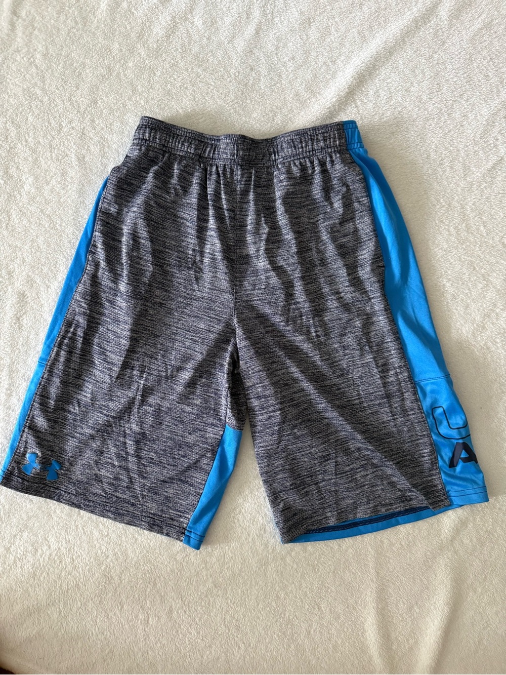 Under Armour Boys Athletic Shorts Blue